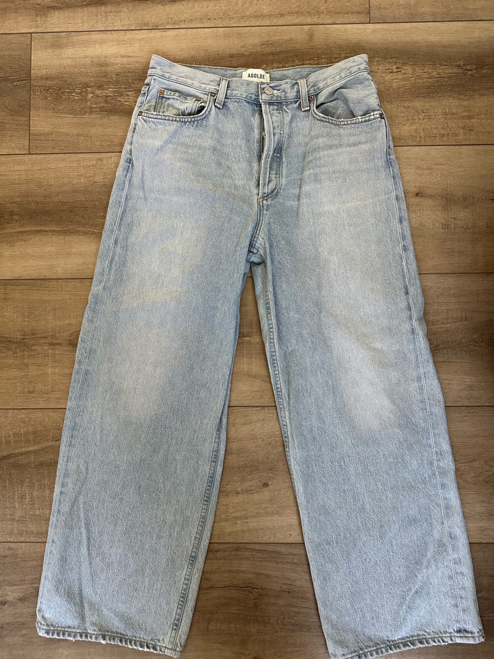 Agolde Light Blue Relaxed Jeans for Men